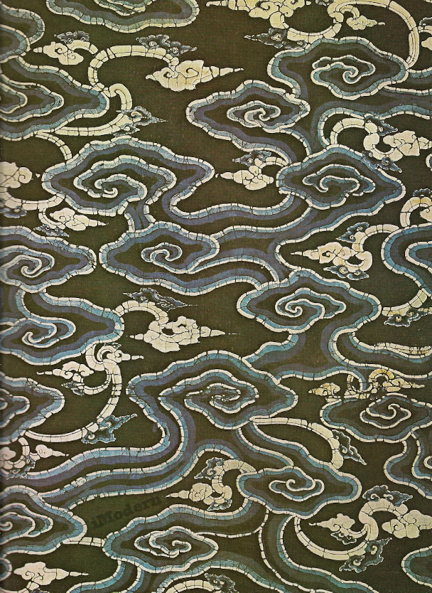 mid century modern textile art batik nineteenth century