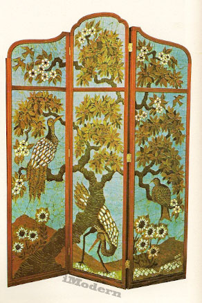 mid century modern textile art batik sylvia nestor robinson